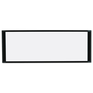 Cubicle Workstation Dry Erase Board, 36 x 18, White Surface, Black Aluminum Frame - 
