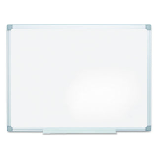 Earth Silver Easy-Clean Dry Erase Board, Reversible, 48 x 36, White Surface, Silver Aluminum Frame - 