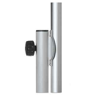 Revolver Easel, 35.4 x 47.2, 80" Tall Easel, Vertical Orientation, White Surface, Silver Aluminum Frame