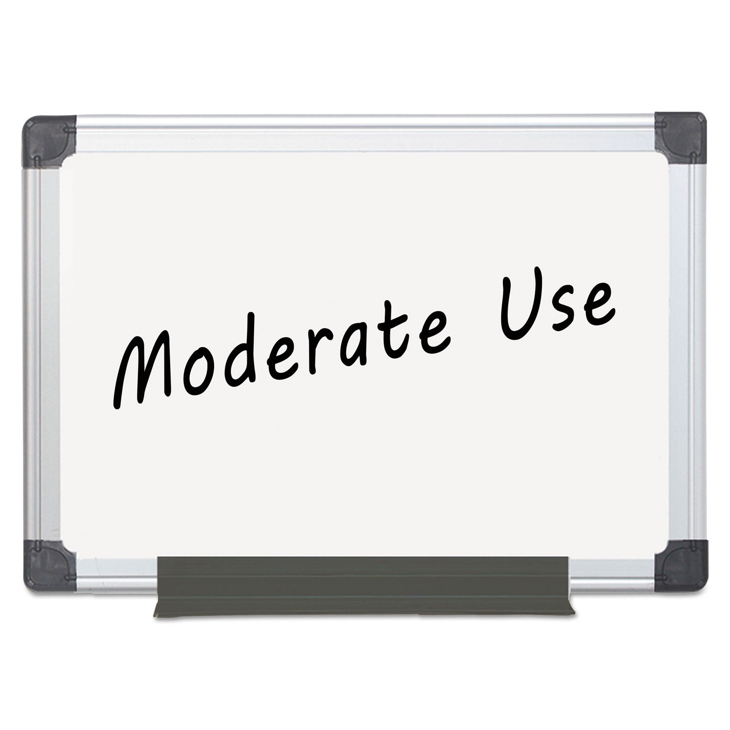 Value Melamine Dry Erase Board, 36 x 48, White Surface, Silver Aluminum Frame - 