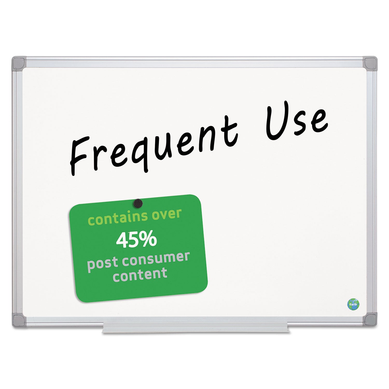 Earth Gold Ultra Magnetic Dry Erase Boards, 24 x 36, White Surface, Silver Aluminum Frame - 