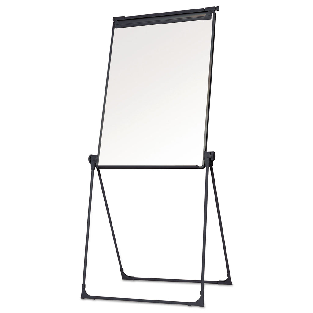 Folds-to-a-Table Melamine Easel, 28.5 x 37.5, White, Steel/Laminate