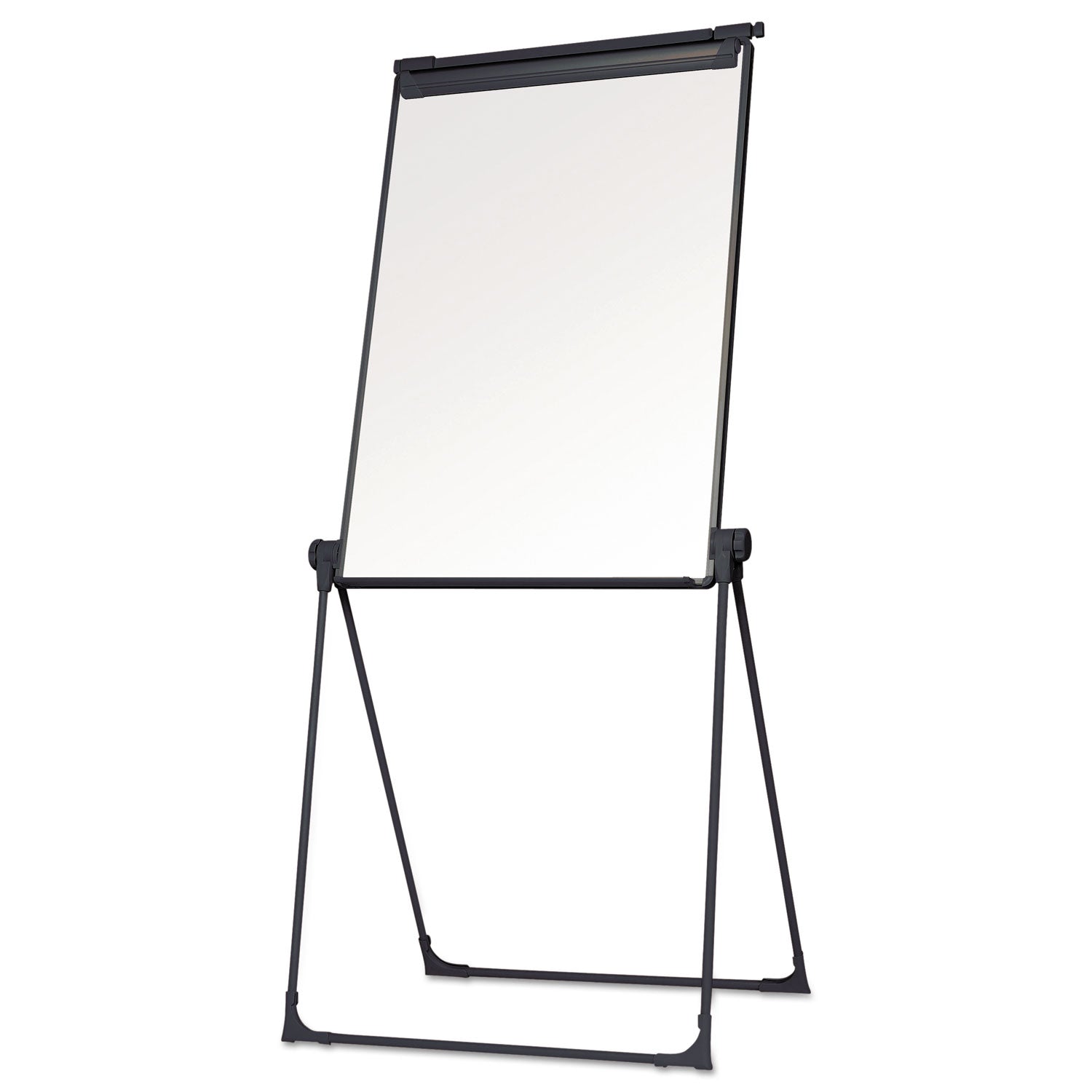 Folds-to-a-Table Melamine Easel, 28.5 x 37.5, White, Steel/Laminate - 