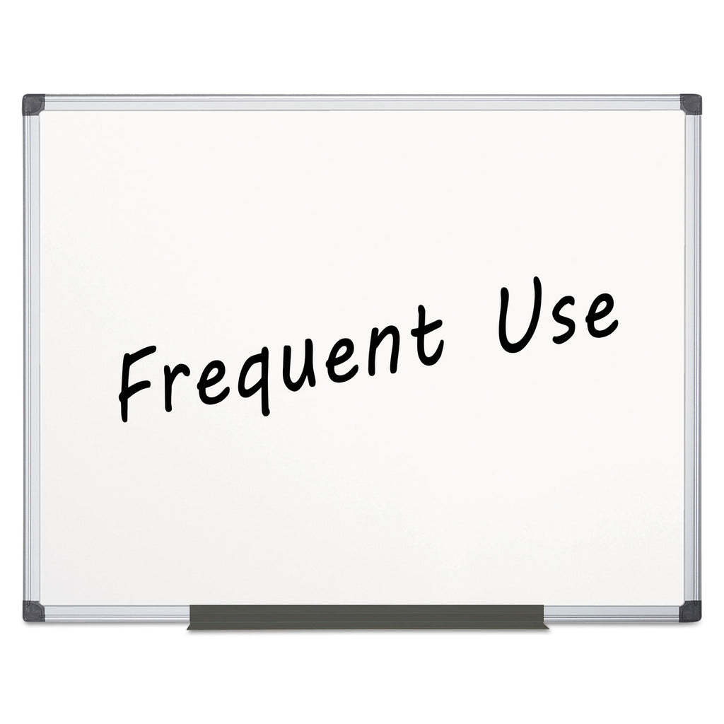 Value Lacquered Steel Magnetic Dry Erase Board, 72 x 48, White Surface, Silver Aluminum Frame - 