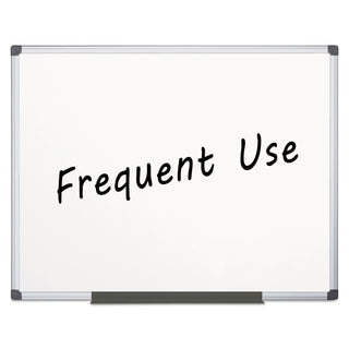 Value Lacquered Steel Magnetic Dry Erase Board, 72 x 48, White Surface, Silver Aluminum Frame - 