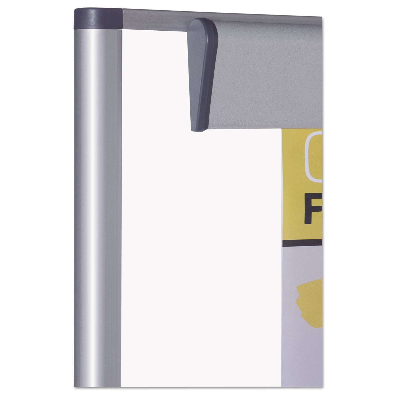 Revolver Easel, 35.4 x 47.2, 80" Tall Easel, Vertical Orientation, White Surface, Silver Aluminum Frame