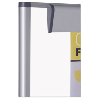Revolver Easel, 35.4 x 47.2, 80" Tall Easel, Vertical Orientation, White Surface, Silver Aluminum Frame