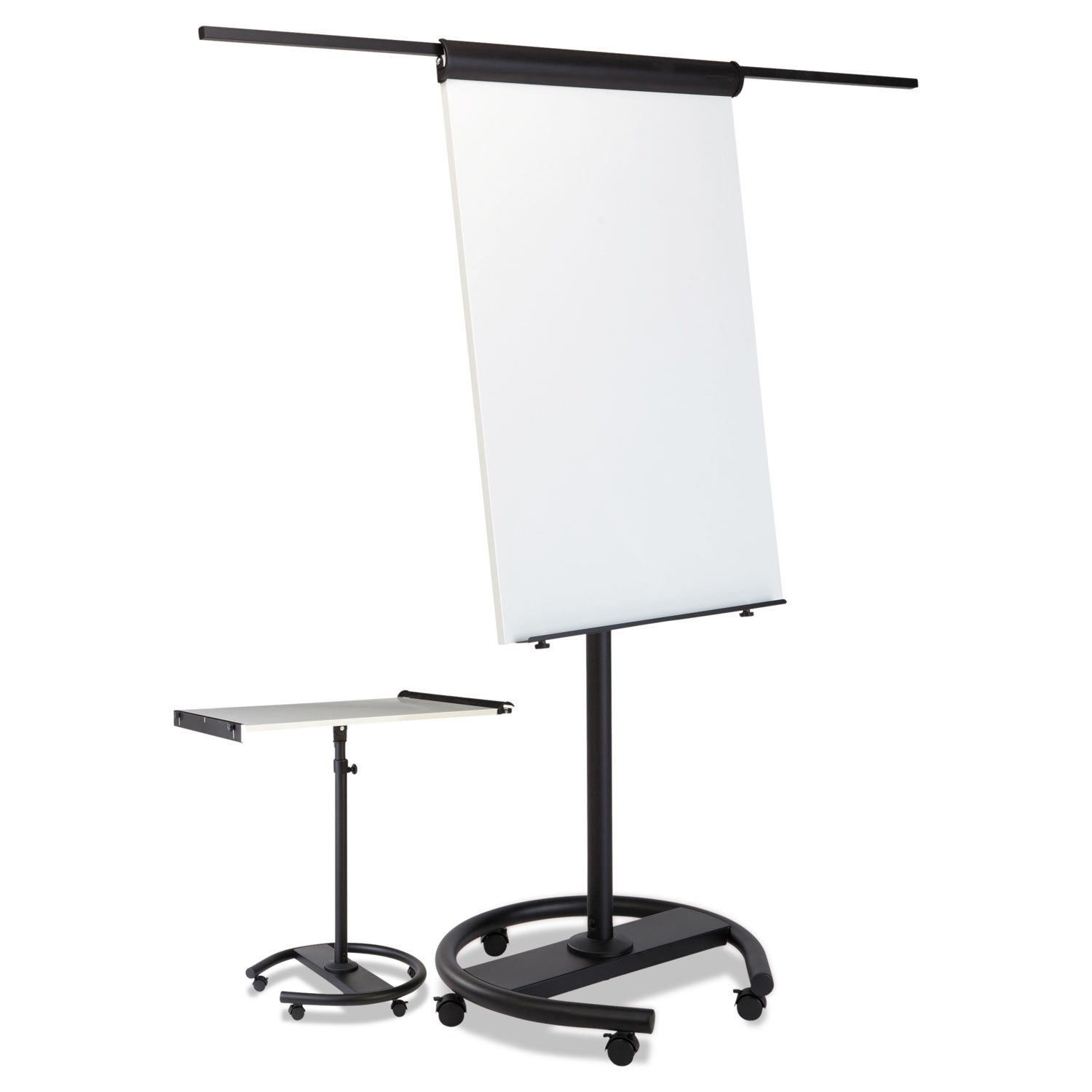 360 Multi-Use Mobile Magnetic Dry Erase Easel, 27 x 41, White Surface, Black Steel Frame - 