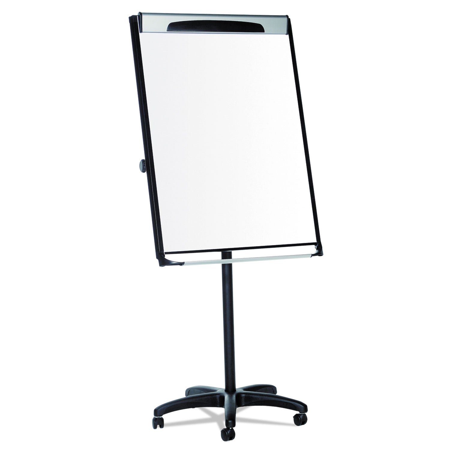 Platinum Mobile Easel, 29 x 41, White Surface, Black Plastic Frame