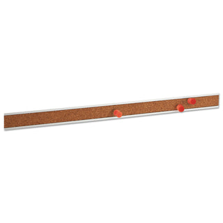 cork-bulletin-bar-36-x-1-brown-surface-silver-aluminum-frame_unv43436 - 3