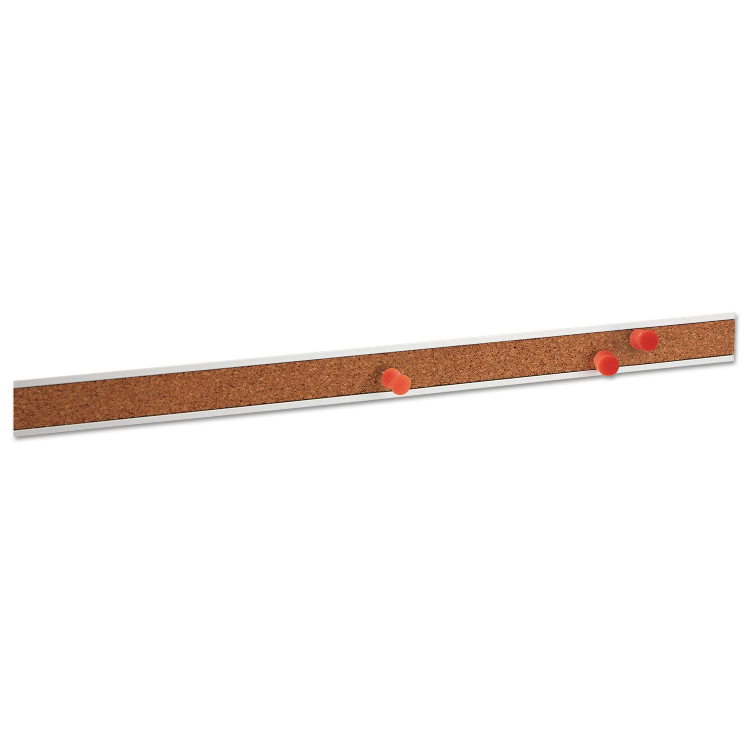 cork-bulletin-bar-36-x-1-brown-surface-silver-aluminum-frame_unv43436 - 3
