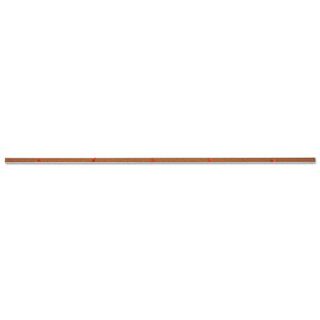 Cork Bulletin Bar, 48 x 1, Brown Surface, Silver Aluminum Frame