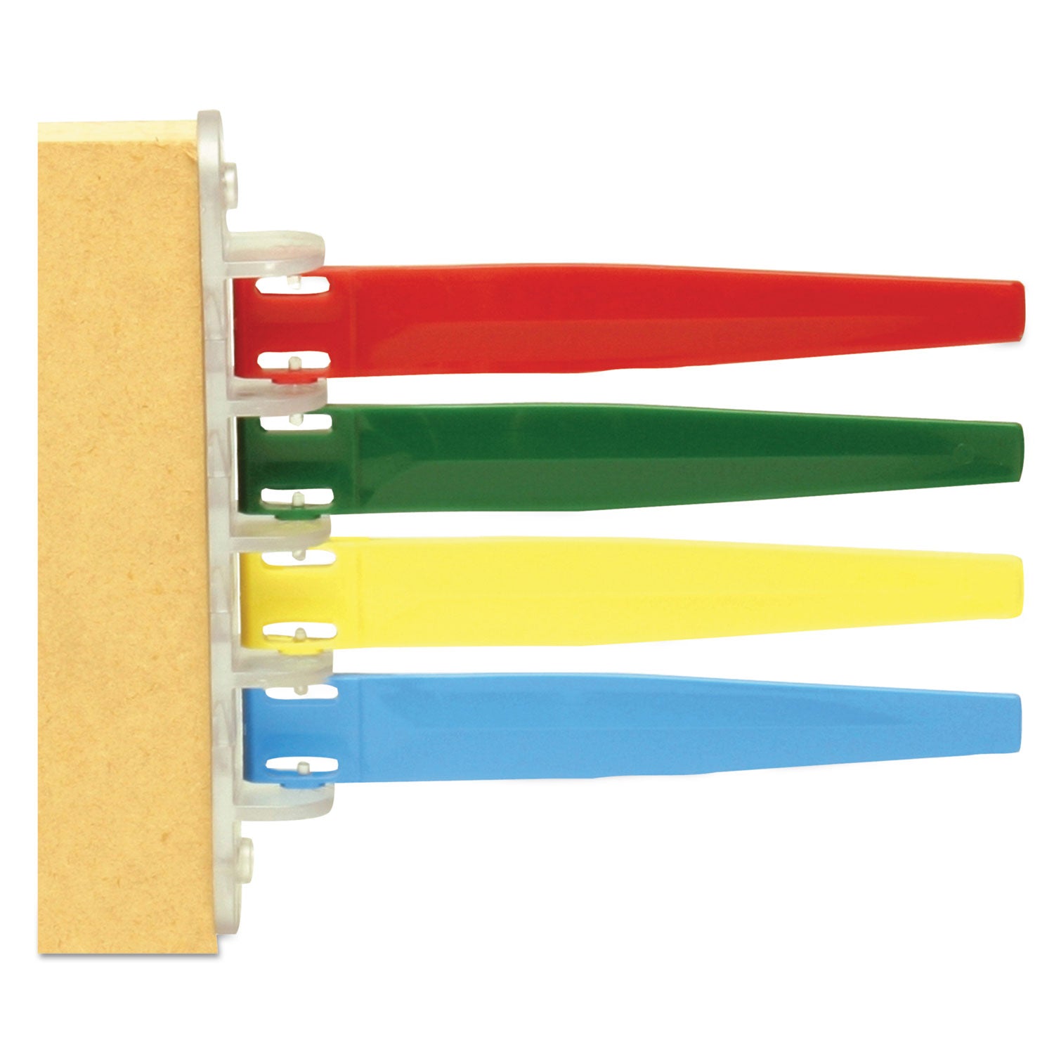 IMC-DIP Exam Room Status Signal Flags - 7.8" x 7.3" - Plastic - Red, Green, Yellow, Blue
