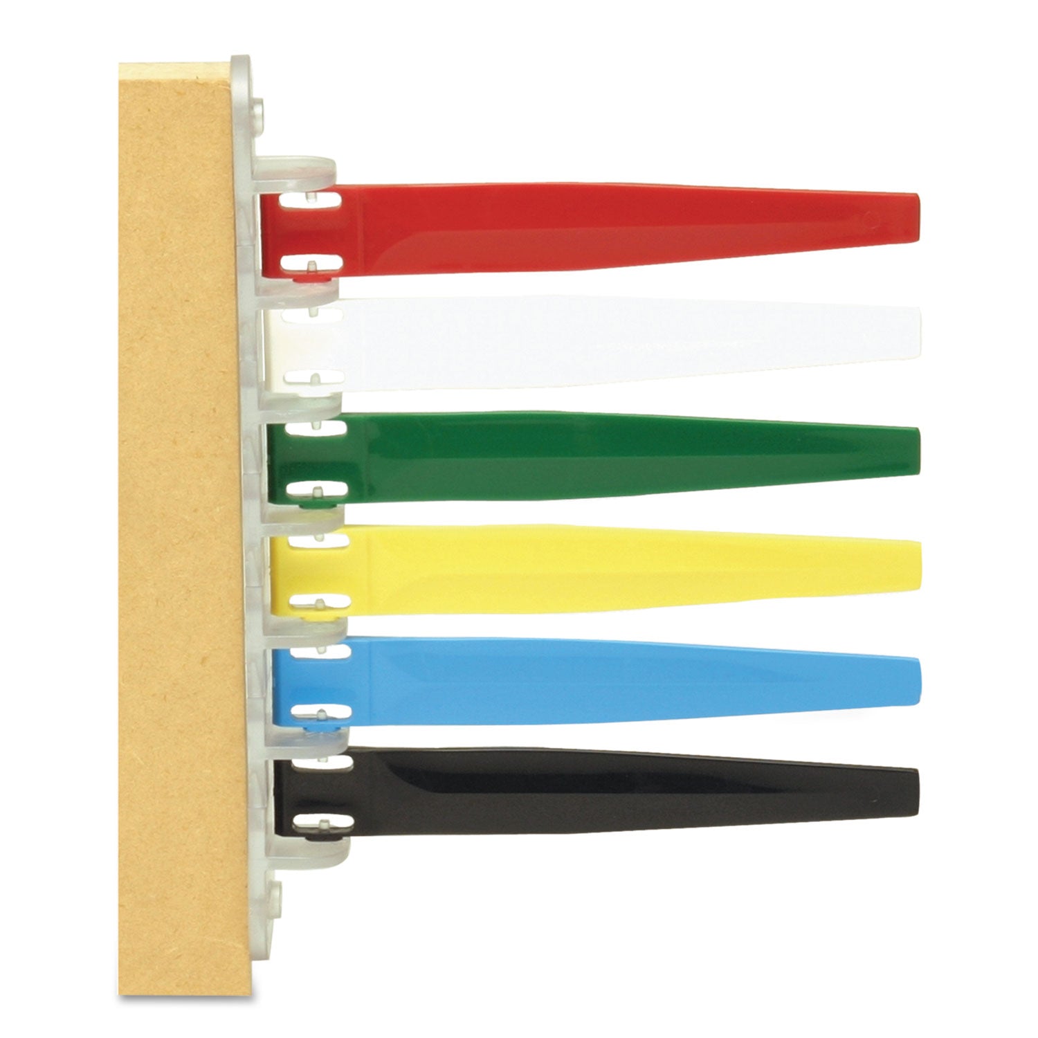 IMC-DIP Exam Room Status Signal Flags - 10.1" x 7.3" - Plastic - Red, White, Green, Yellow, Blue, Black
