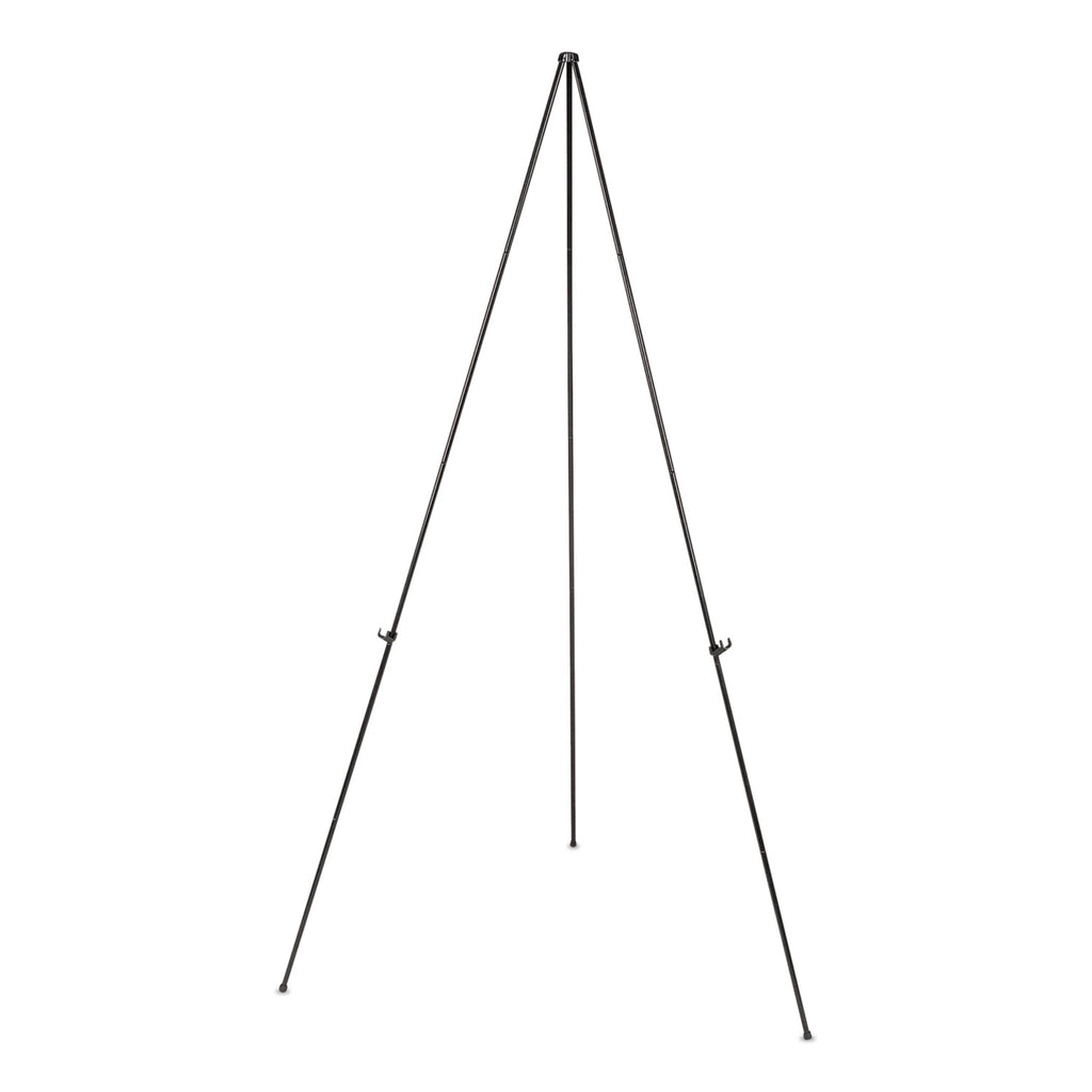 Instant Setup Foldaway Easel, Adjusts 15" to 61" High, Steel, Black - 