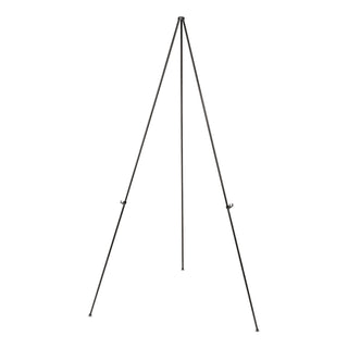 Instant Setup Foldaway Easel, Adjusts 15" to 61" High, Steel, Black - 