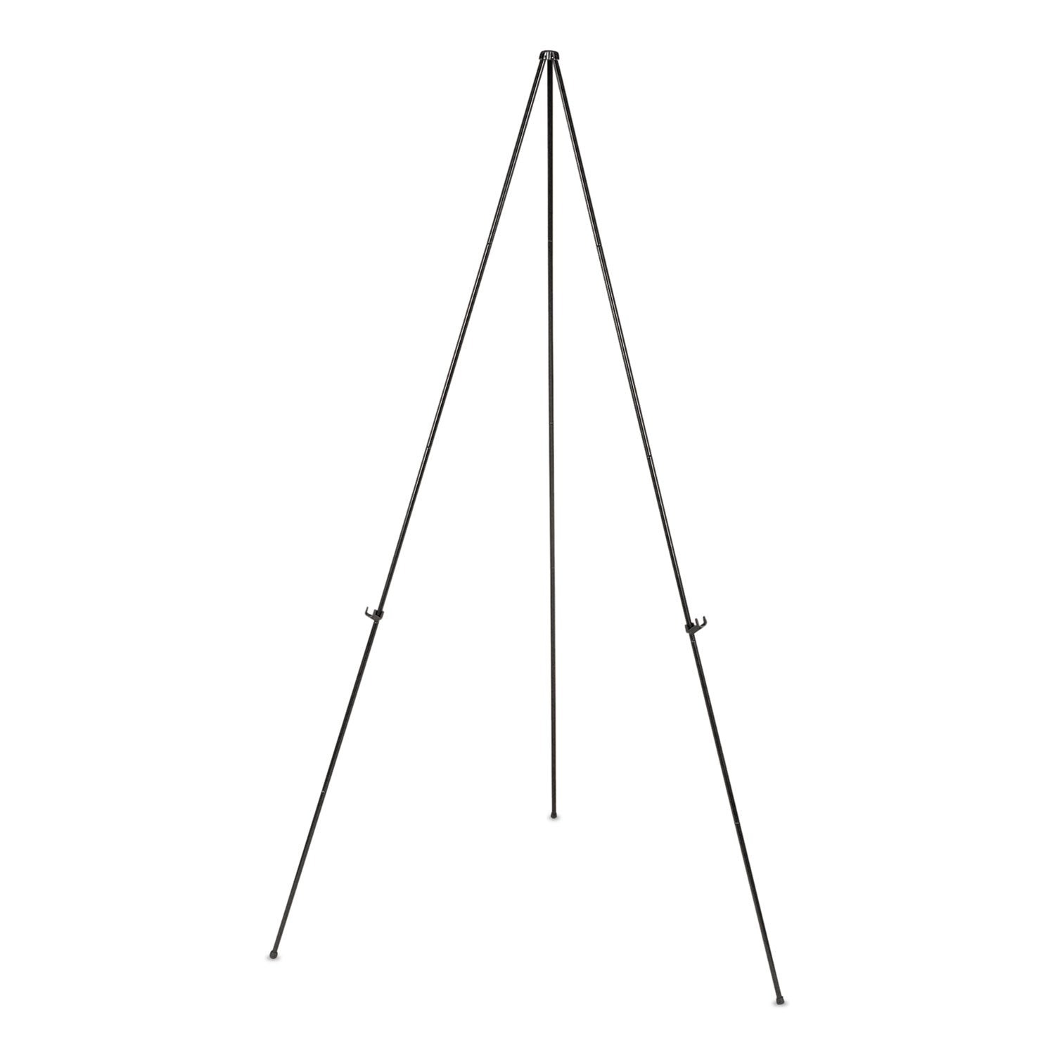 Instant Setup Foldaway Easel, Adjusts 15" to 61" High, Steel, Black - 