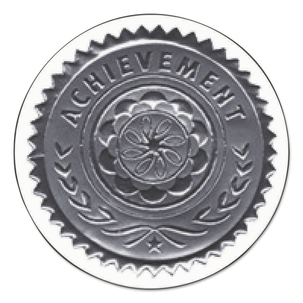 Certificate Seals, 1.75" dia, Silver, 3/Sheet, 5 Sheets/Pack - 