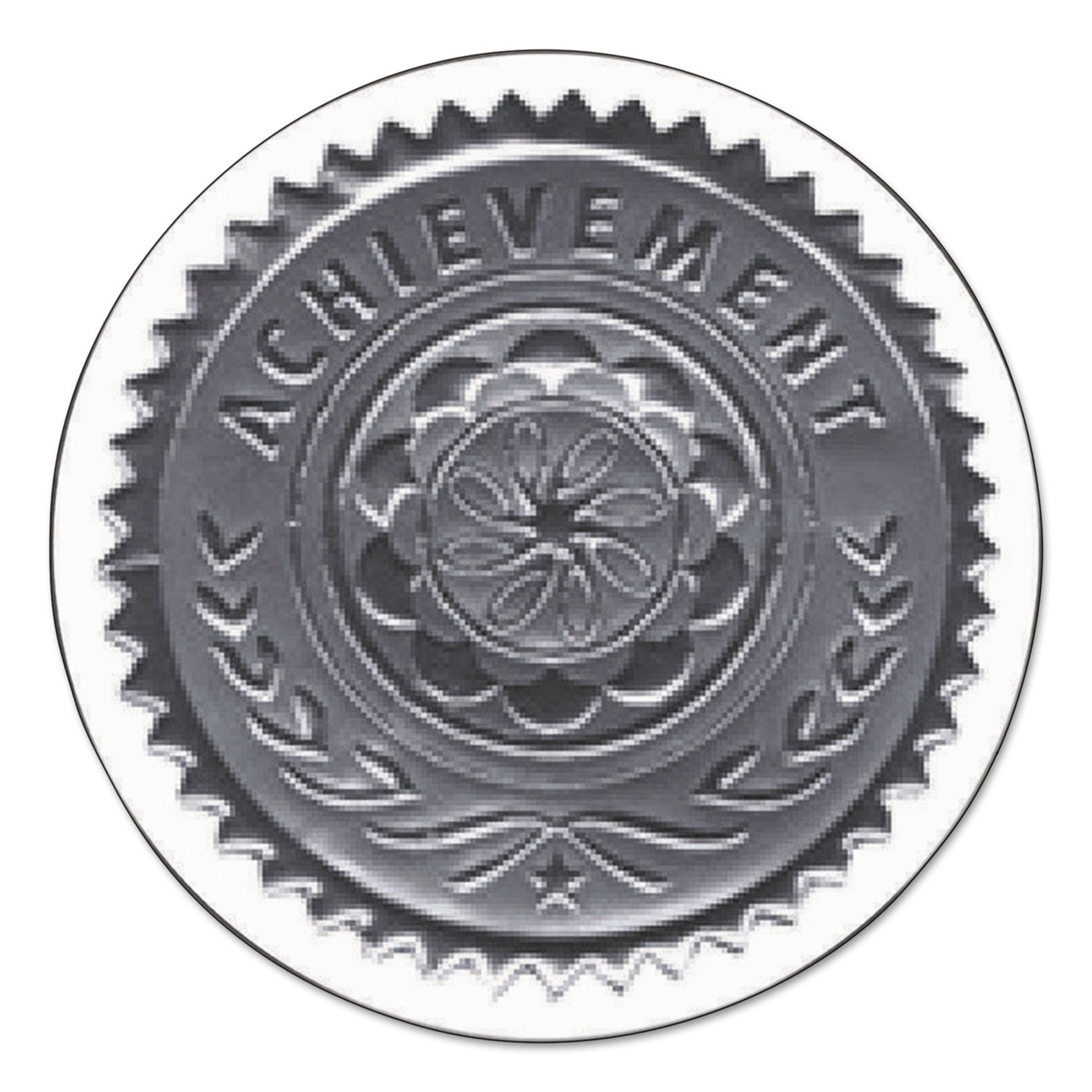 Certificate Seals, 1.75" dia, Silver, 3/Sheet, 5 Sheets/Pack - 