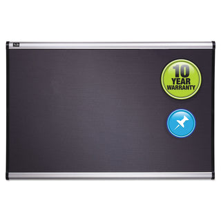 Prestige Gray Diamond Mesh Bulletin Board, 36 x 24, Gray Surface, Silver Aluminum/Plastic Frame - 