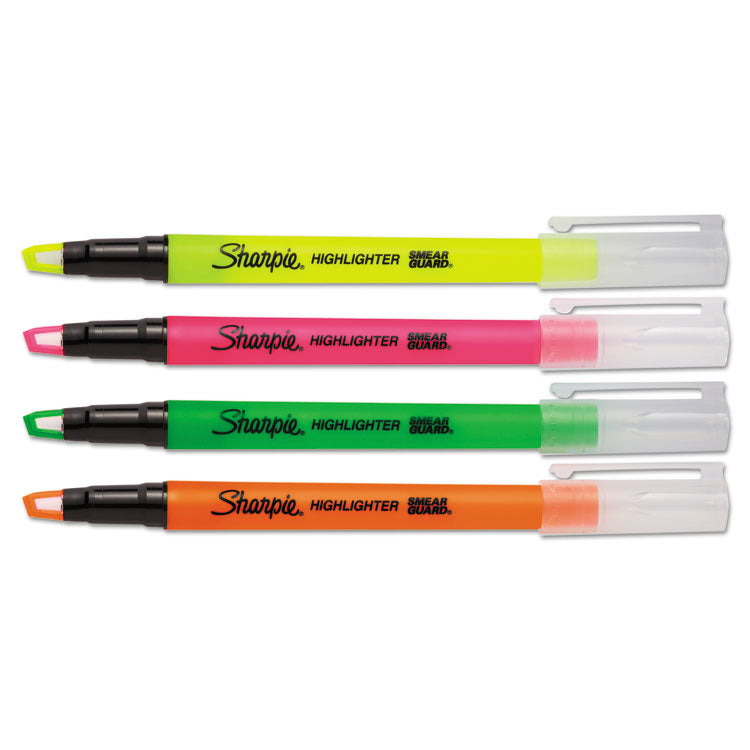 clearview-pen-style-highlighter-assorted-ink-colors-chisel-tip-assorted-barrel-colors-4-pack_san1950749 - 3