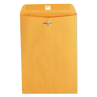 Kraft Clasp Envelope, #63, Square Flap, Clasp/Gummed Closure, 6.5 x 9.5, Brown Kraft, 100/Box - 