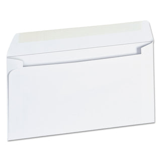 Open-Side Business Envelope, #6 3/4, Square Flap, Gummed Closure, 3.63 x 6.5, White, 500/Box - 