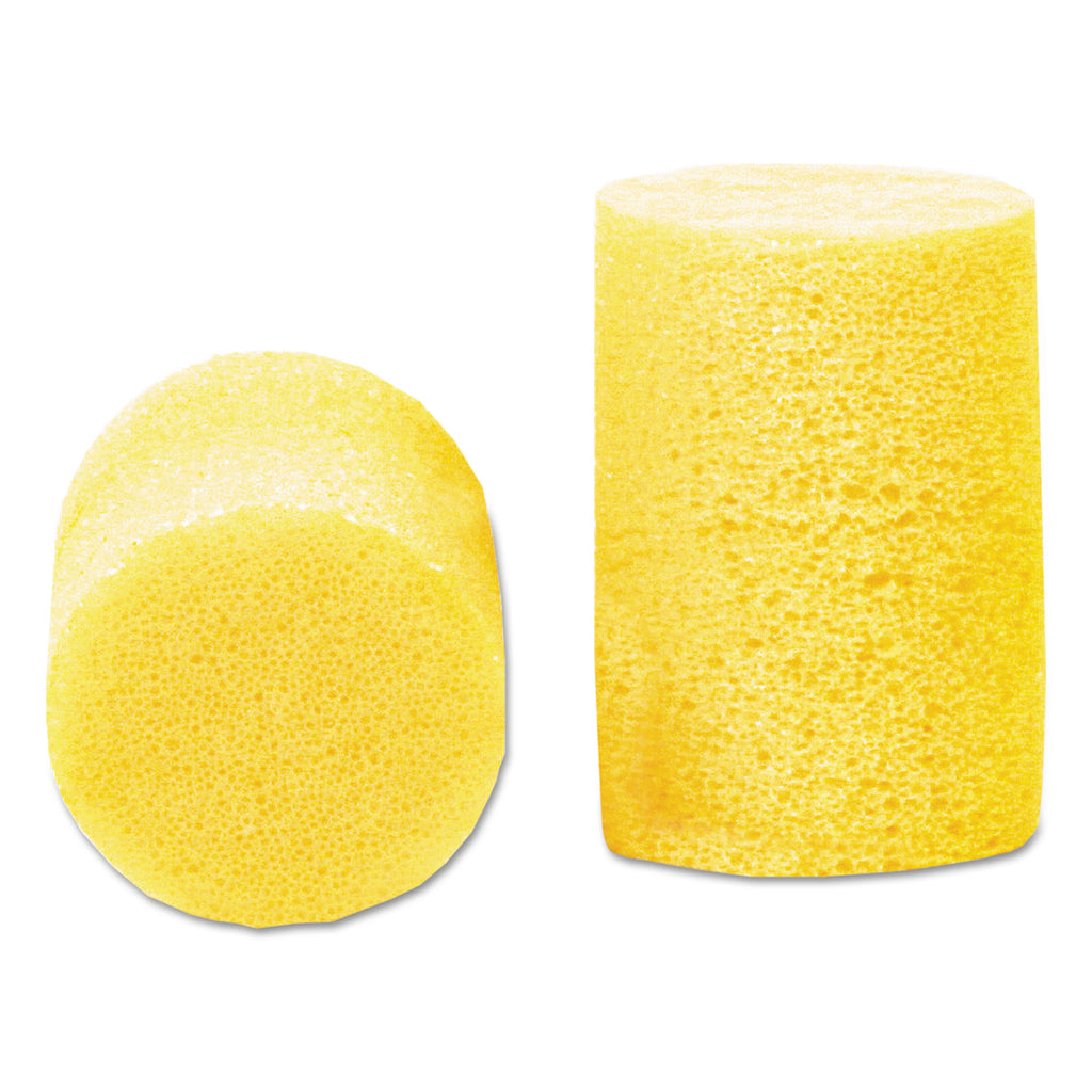 E-A-R Classic Earplugs, Pillow Paks, Cordless, PVC Foam, Yellow, 200 Pairs/Box