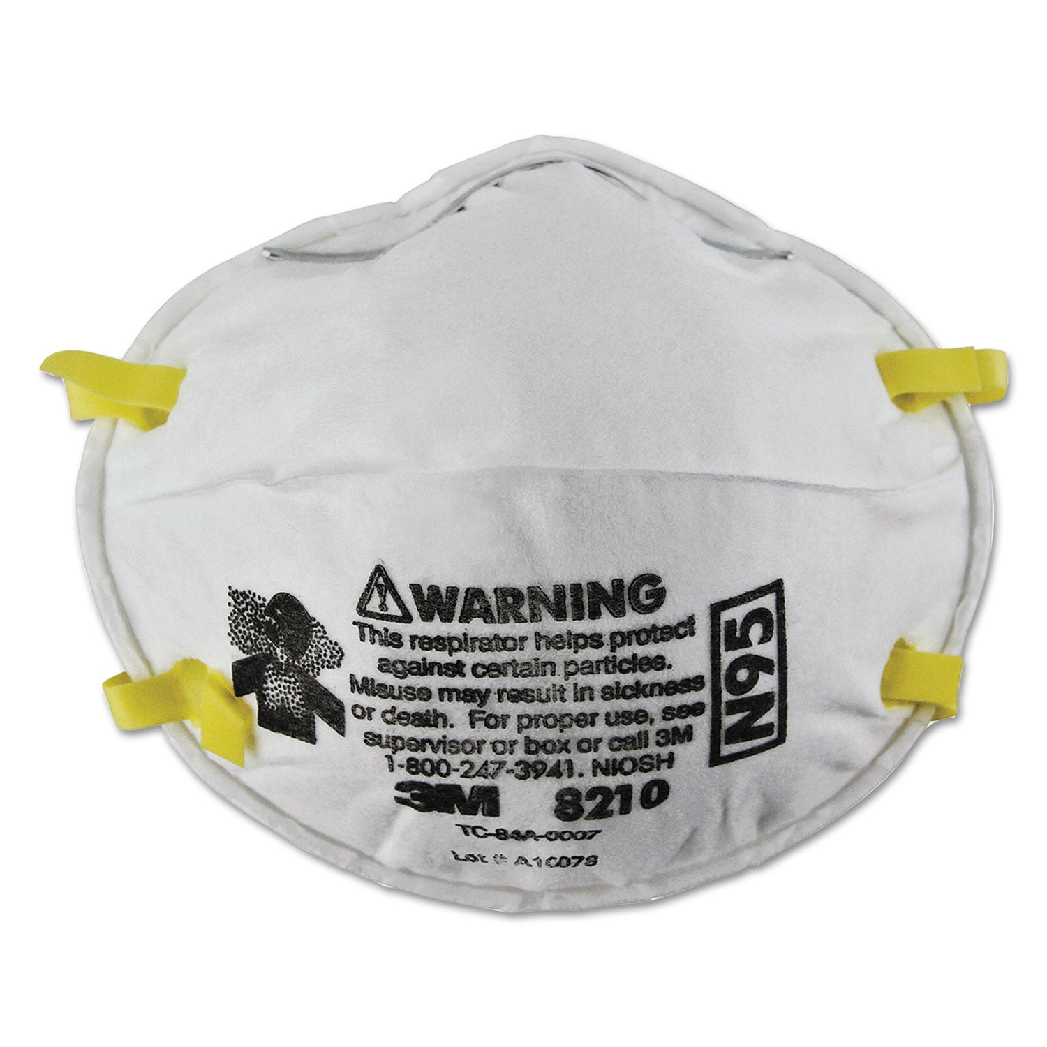 Lightweight Particulate Respirator 8210, N95, Standard Size, 20/Box - 2