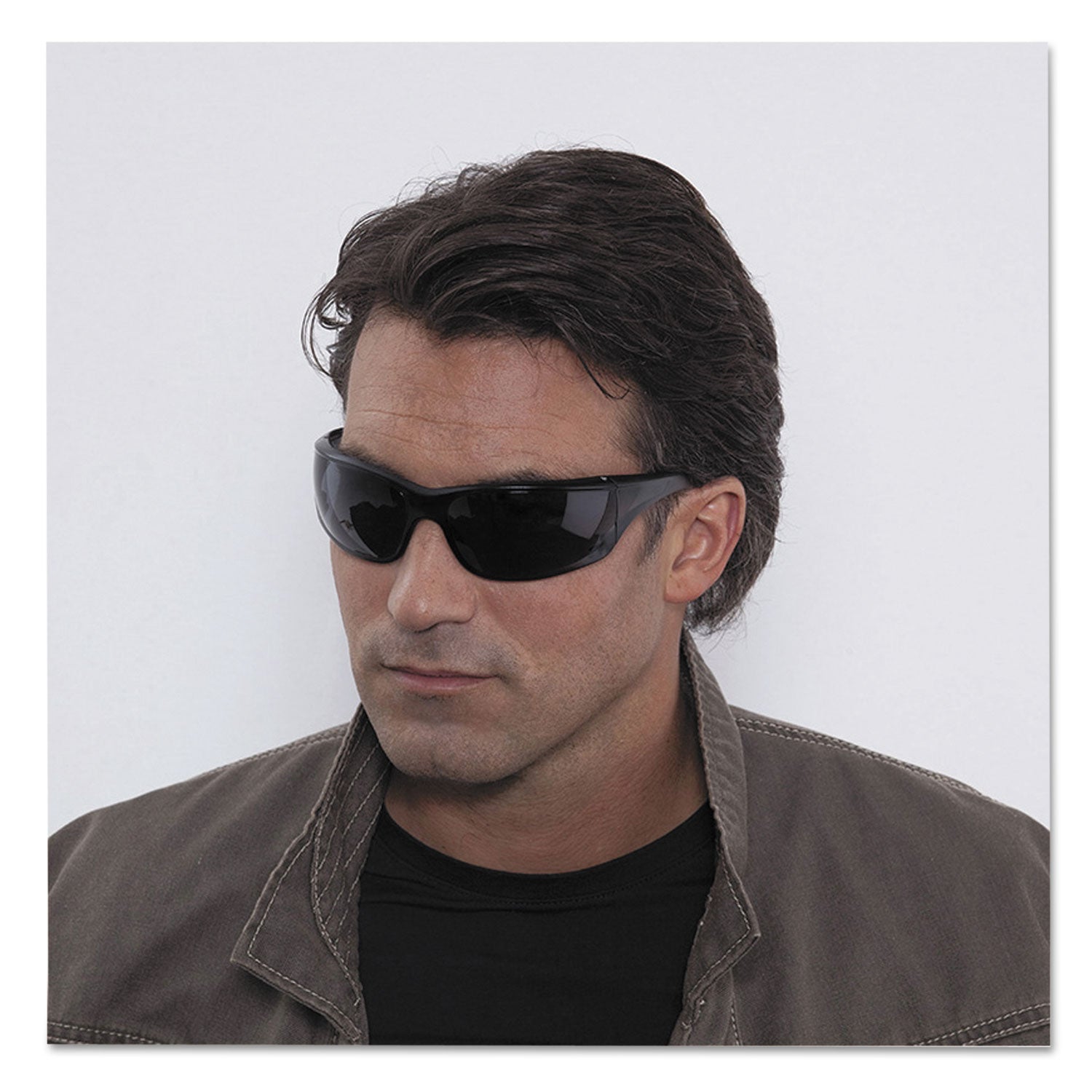 Virtua AP Protective Eyewear, Clear Frame and Gray Lens, 20/Carton