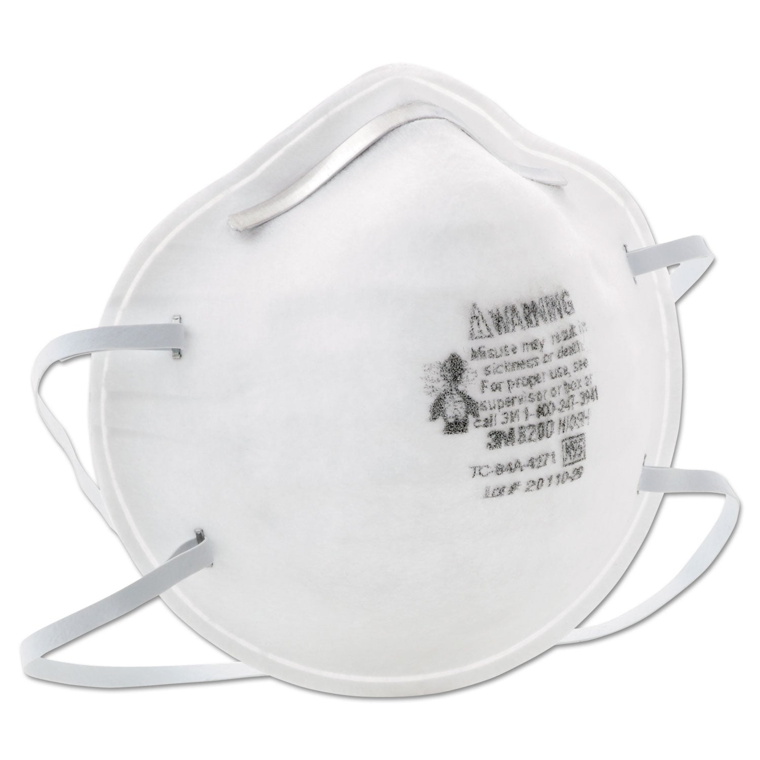 N95 Particle Respirator 8200 Mask, Standard Size, 20/Box - 2