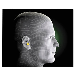 E-A-R Classic Earplugs, Pillow Paks, Cordless, PVC Foam, Yellow, 200 Pairs/Box