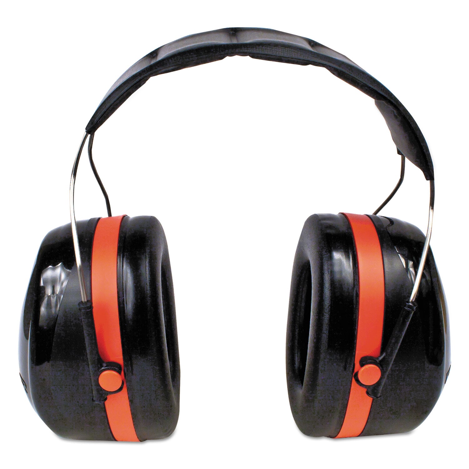 PELTOR OPTIME 105 High Performance Ear Muffs H10A, 30 dB NRR, Black/Red - 