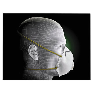Particulate Respirator w/Cool Flow Exhalation Valve, Standard Size, 10/Box