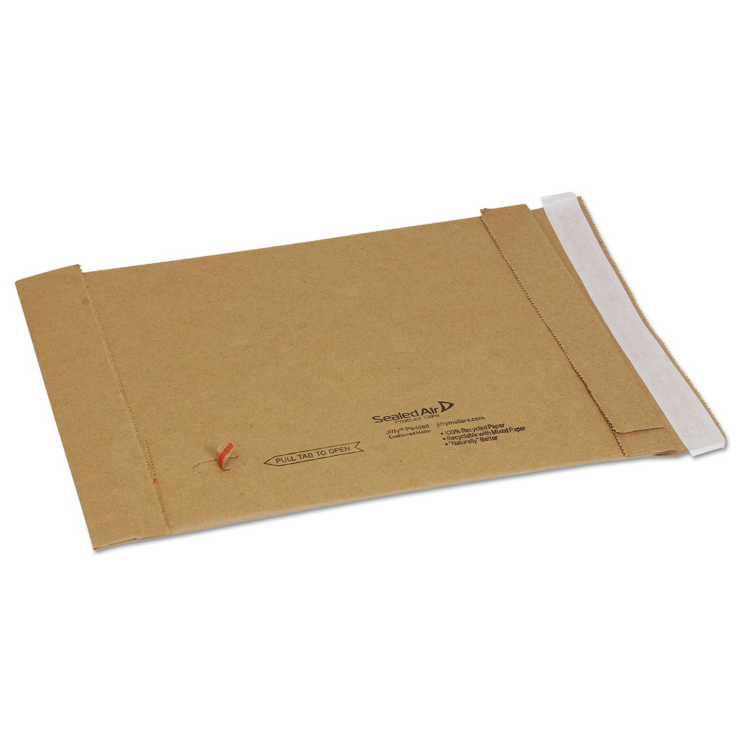 jiffy-padded-mailer-#1-paper-padding-self-adhesive-closure-725-x-12-natural-kraft-100-carton_sel67057 - 1