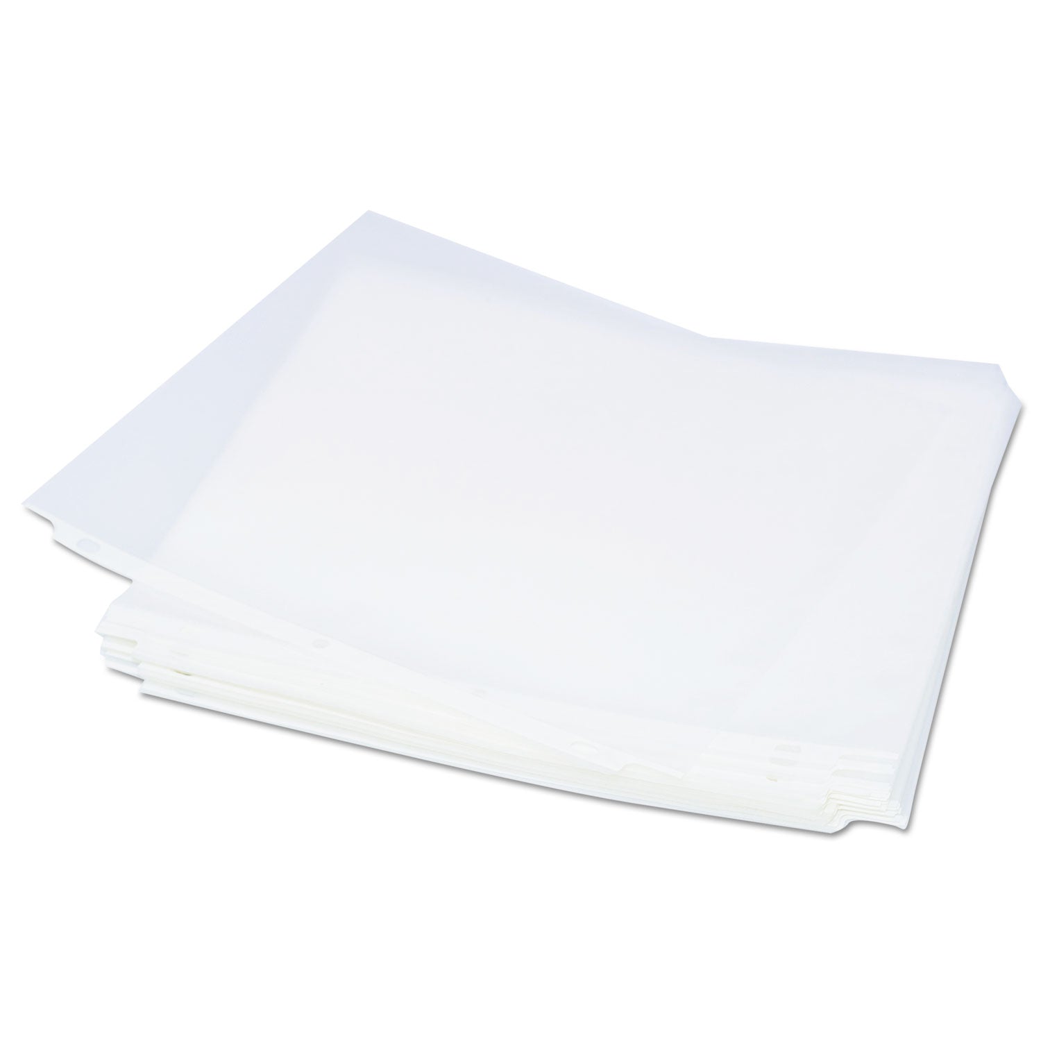 Top-Load Poly Sheet Protectors, Std Gauge, Nonglare, Clear, 50/Pack - 