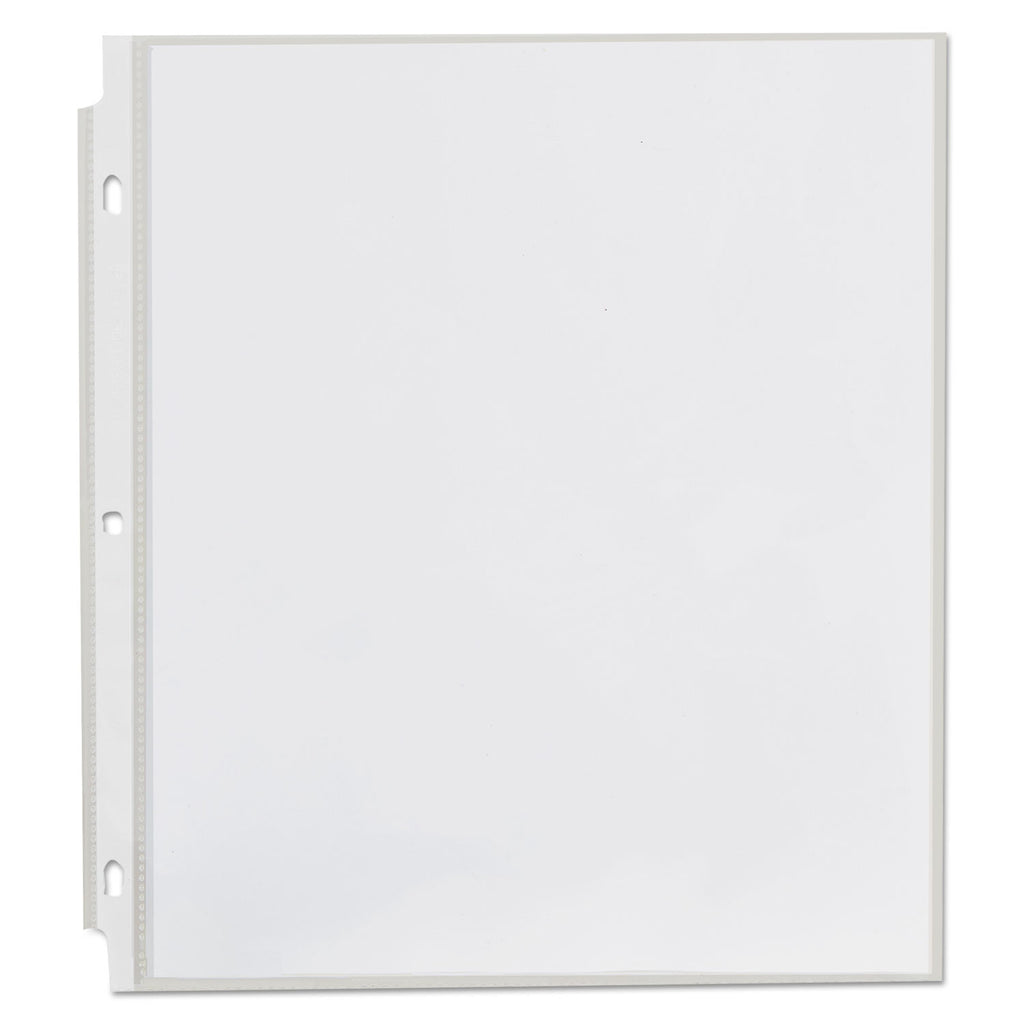 Top-Load Poly Sheet Protectors, Std Gauge, Nonglare, Clear, 50/Pack - 