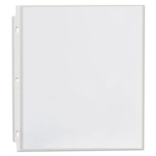 Top-Load Poly Sheet Protectors, Std Gauge, Nonglare, Clear, 50/Pack