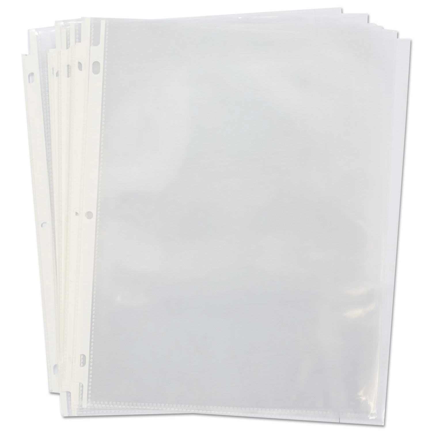 Top-Load Poly Sheet Protectors, Standard Gauge, Letter, Clear, 50/Pack - 