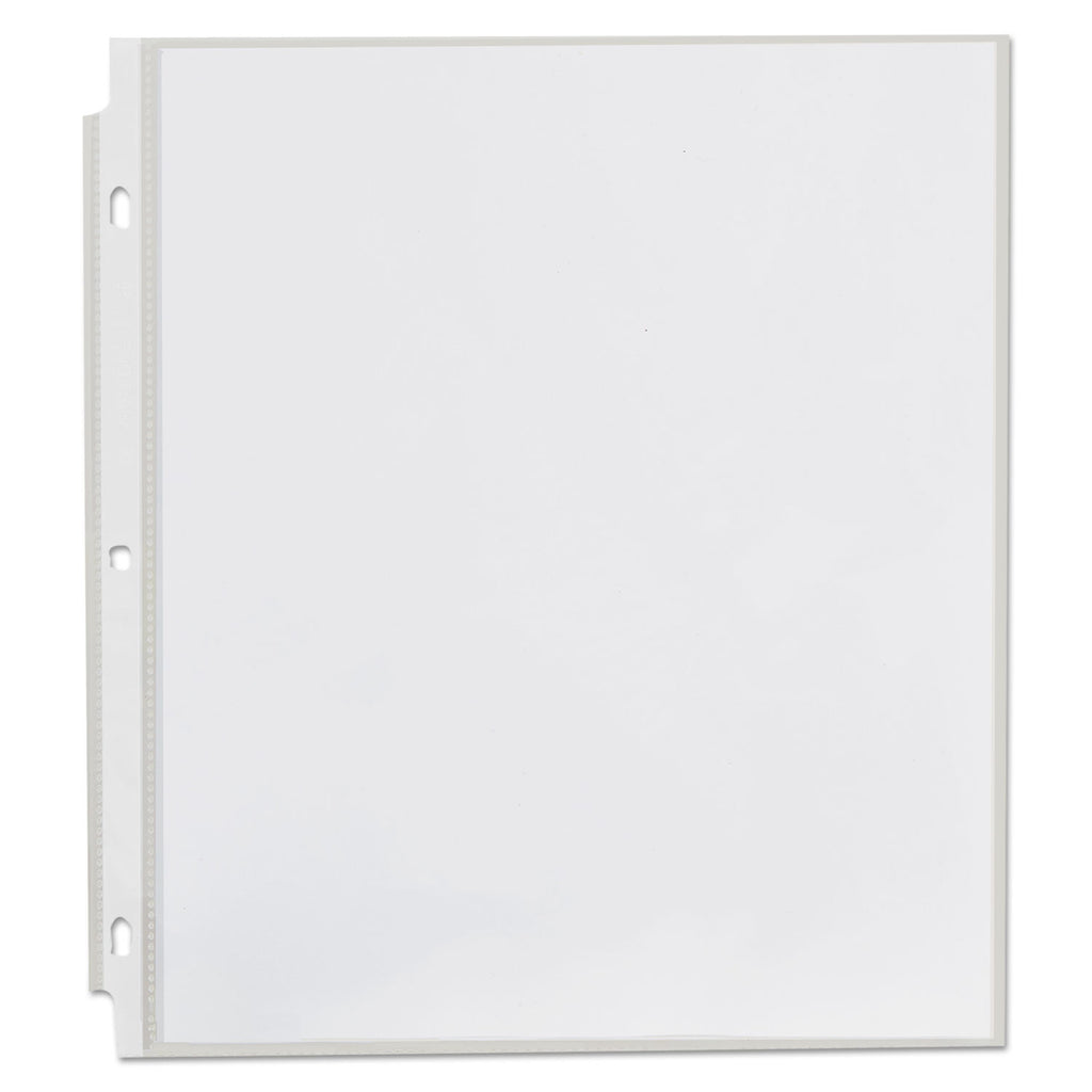 Top-Load Poly Sheet Protectors, Heavy Gauge, Nonglare, Clear 50/Pack - 
