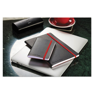 Flexible Cover Casebound Notebooks, SCRIBZEE Compatible, 1-Subject, Wide/Legal Rule, Black Cover, (71) 8.25 x 5.75 Sheets - 