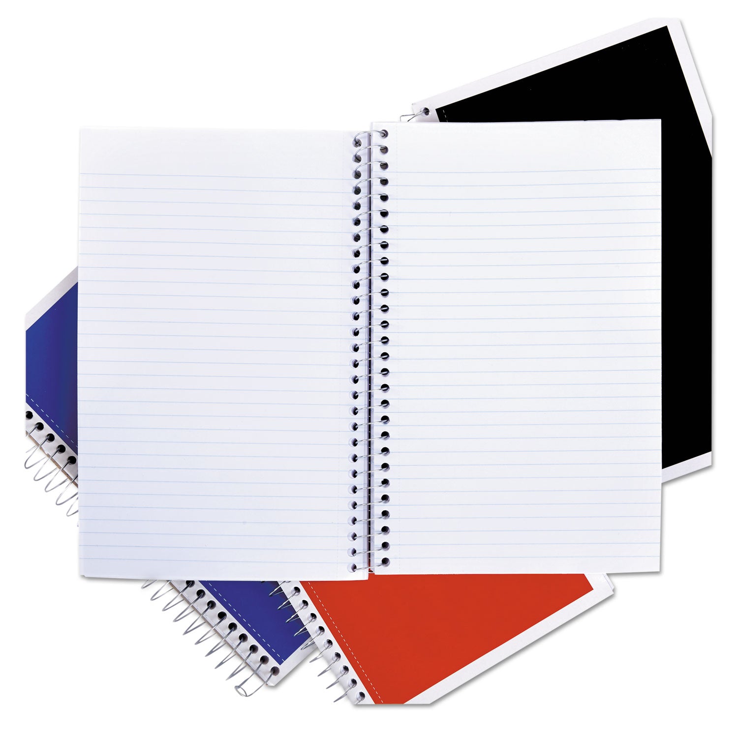 wirebound-notebook-3-subject-medium-college-rule-assorted-cover-colors-120-95-x-6-sheets-4-pack_unv66414 - 2