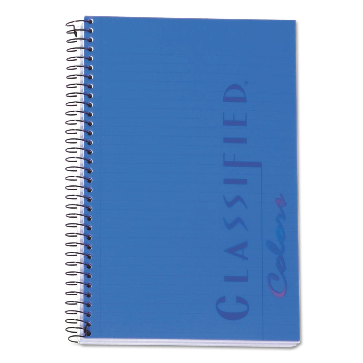 Color Notebooks, 1-Subject, Narrow Rule, Indigo Blue Cover, (100) 8.5 x 5.5 White Sheets - 
