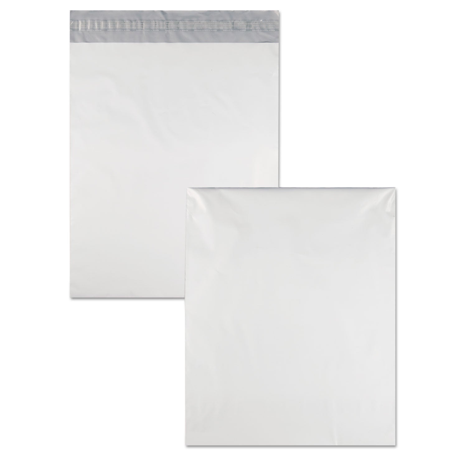 Redi-Strip Poly Mailer, #5 1/2, Square Flap with Perforated Strip, Redi-Strip Adhesive Closure, 14 x 17, White, 100/Pack - 