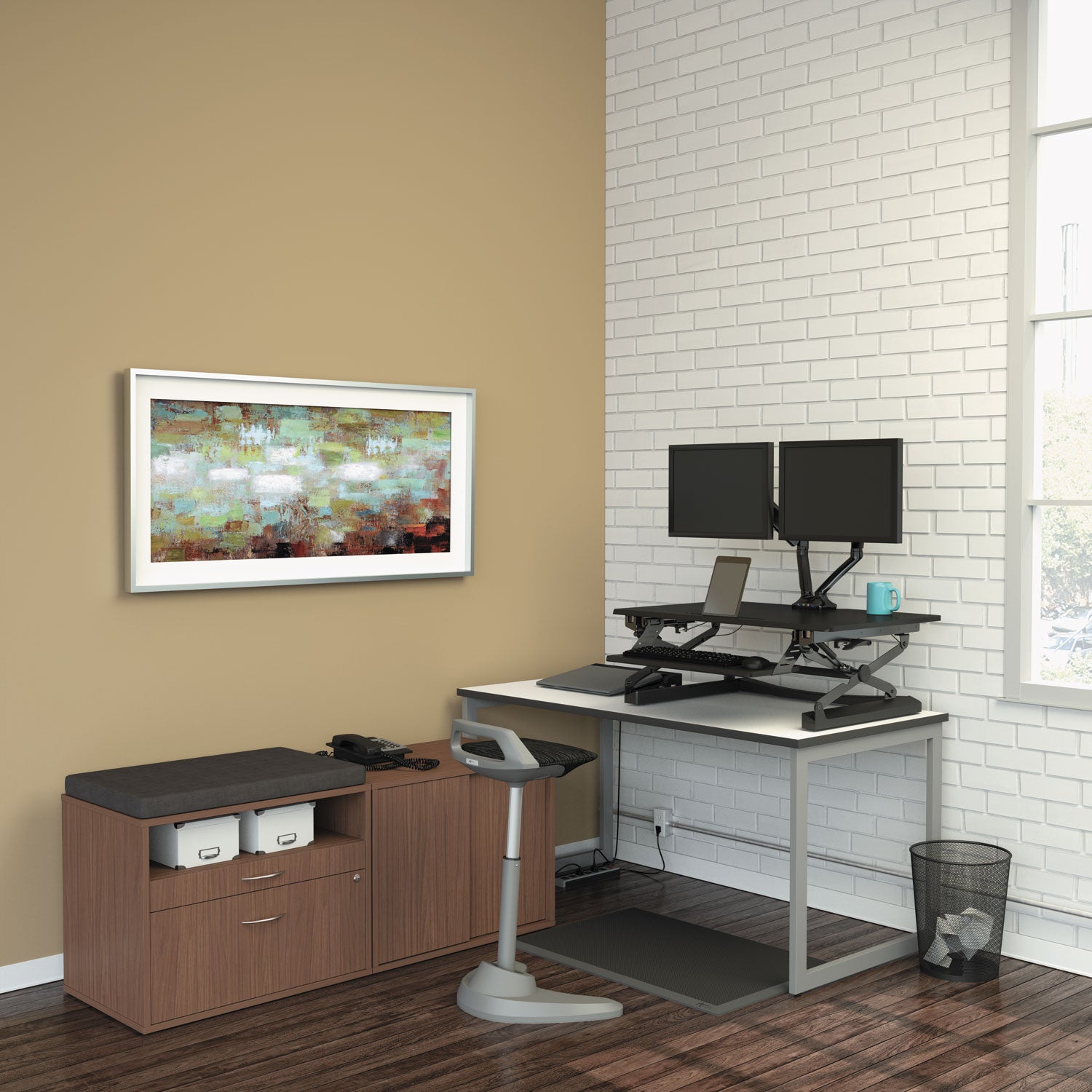 adaptivergo-two-tier-sit-stand-lifting-workstation-3512-x-311-x-591-to-1969-black_aleaewr2b - 5