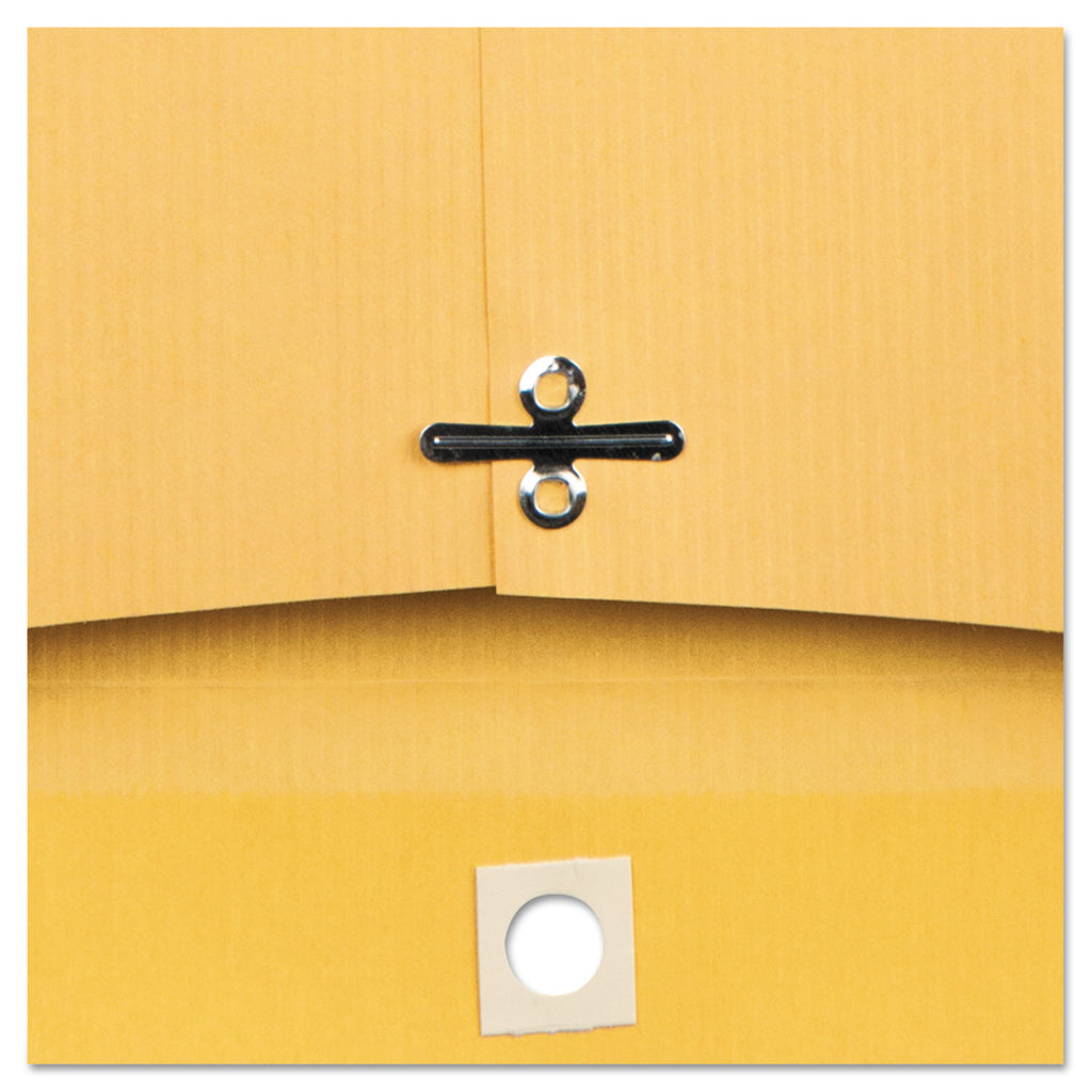 Park Ridge Kraft Clasp Envelope, #97, Square Flap, Clasp/Gummed Closure, 10 x 13, Brown Kraft, 100/Box - 