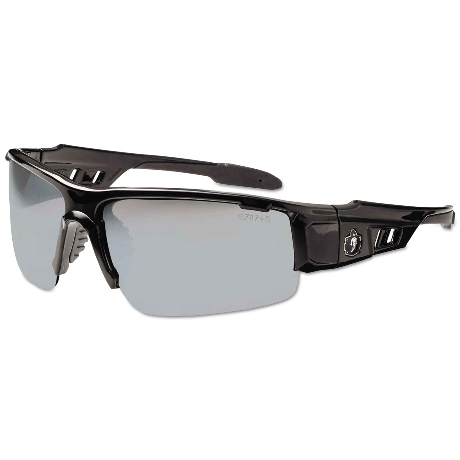 skullerz-dagr-safety-glasses-black-frame-silver-lens-nylon-polycarb-ships-in-1-3-business-days_ego52042 - 1