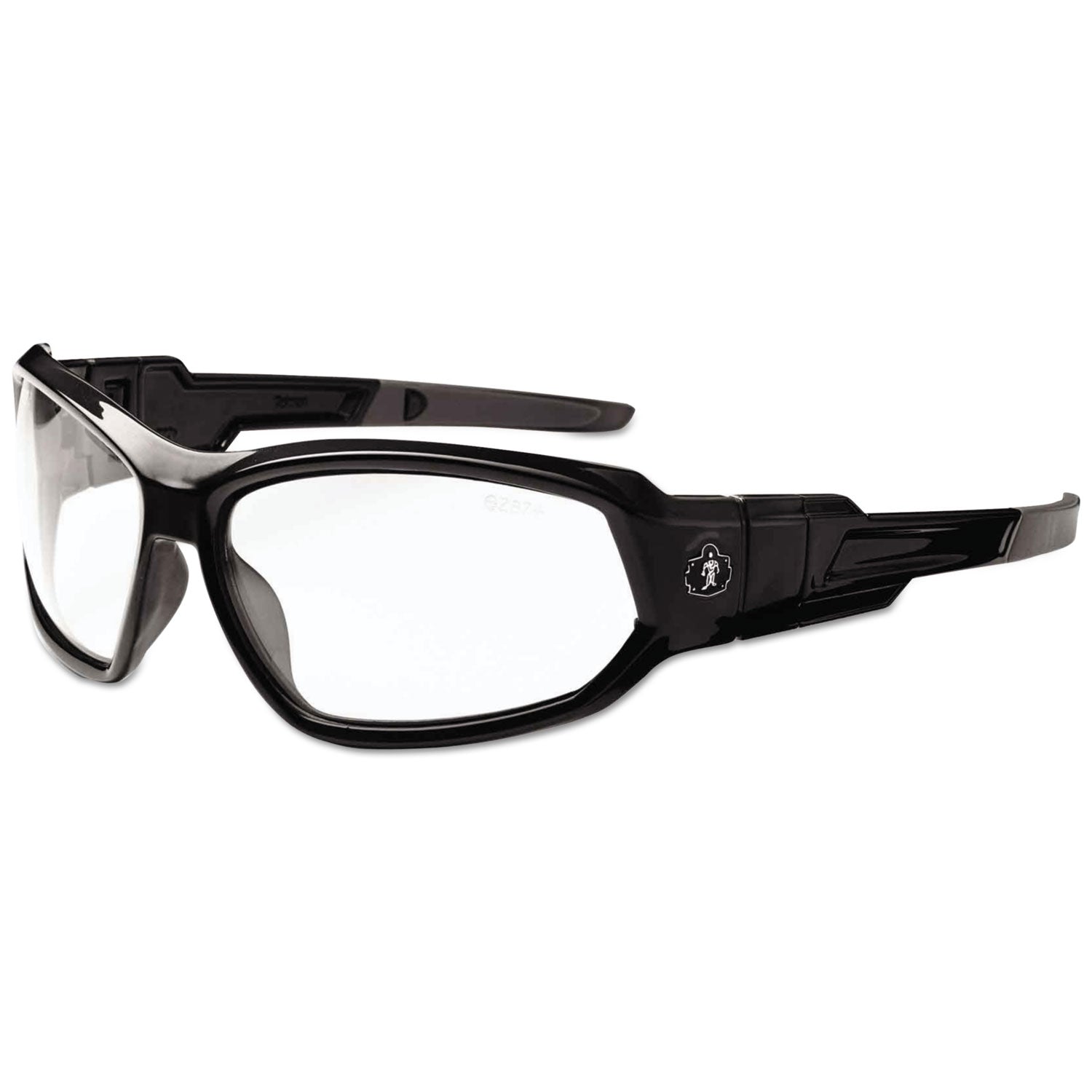 skullerz-loki-safety-glass-goggle-black-frame-clear-lens-af-nylon-polycarb-ships-in-1-3-business-days_ego56003 - 1