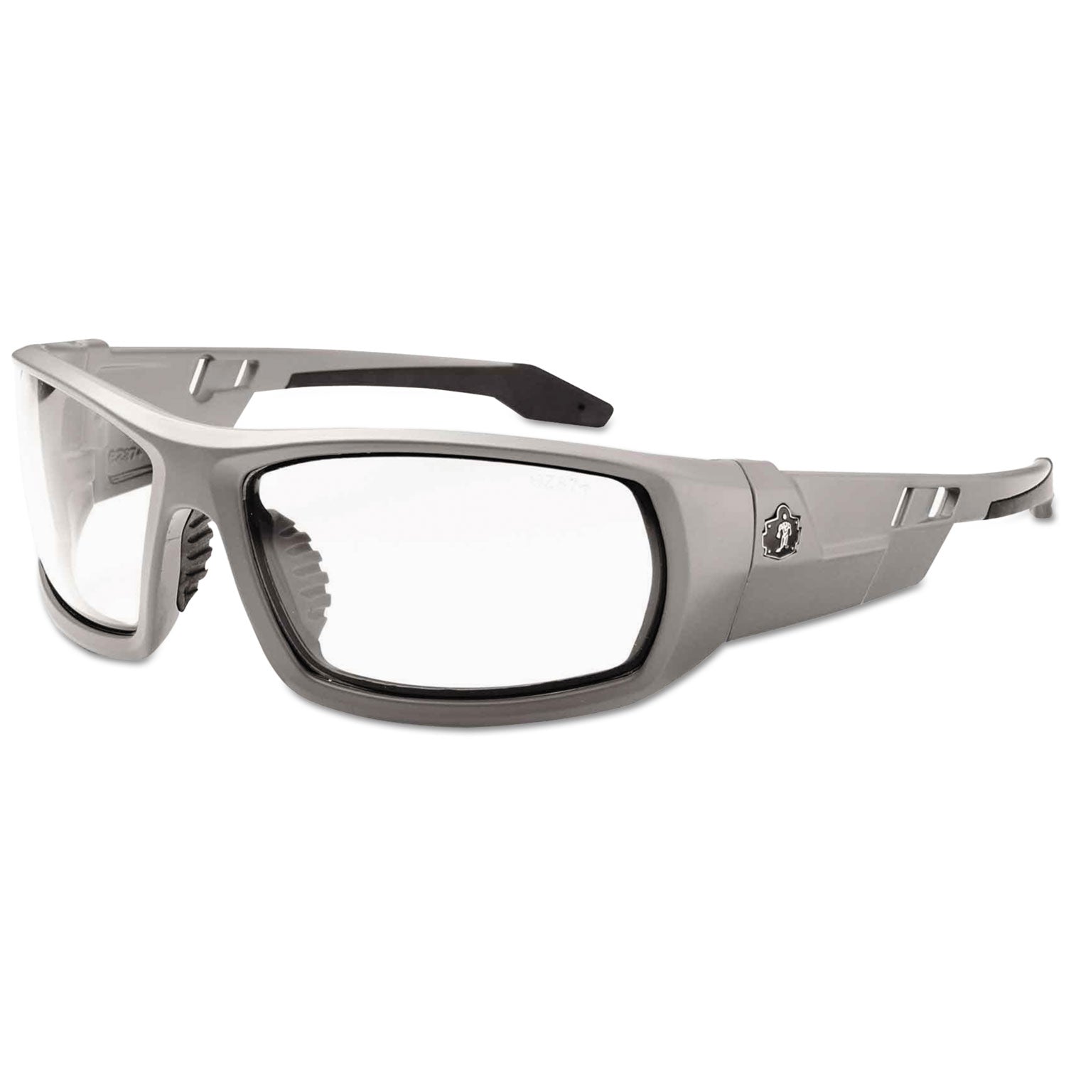 skullerz-odin-safety-glasses-gray-frame-clear-lens-anti-fog-nylon-polycarb-ships-in-1-3-business-days_ego50103 - 1