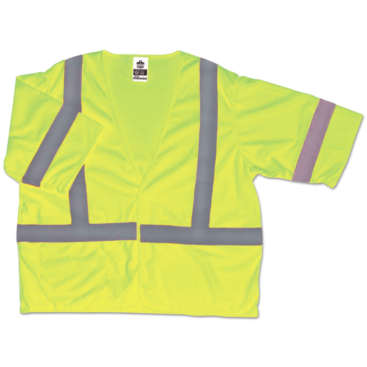 GloWear 8310HL Type R Class 3 Economy Mesh Vest, Small to Medium, Lime, Ships in 1-3 Business Days - 